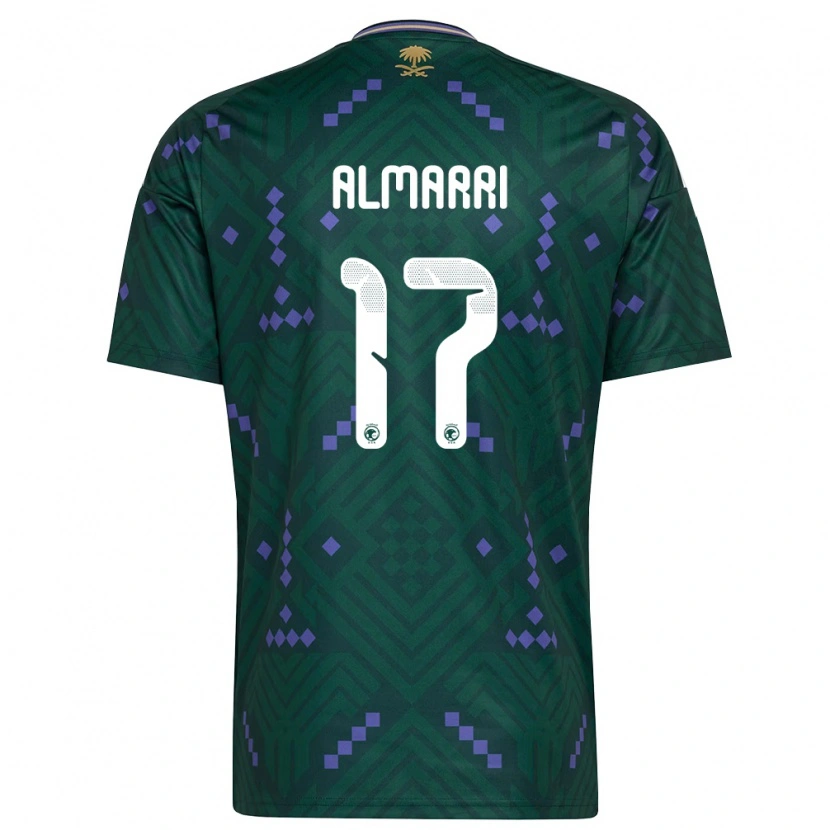 Danxen Pánské Saúdská Arábie Mohammed Almarri #17 Zelená Fialová Bílá Domů Hráčské Dresy 26-28 Dres