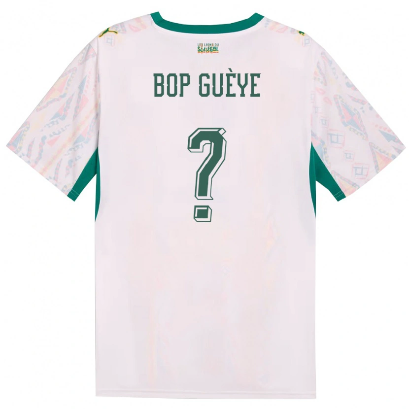 Danxen Pánské Senegal Bop Guèye #0 Bílá Zelená Žlutá Domů Hráčské Dresy 26-28 Dres
