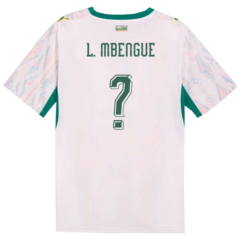 Danxen Pánské Senegal Lamine Mbengue #0 Bílá Zelená Žlutá Domů Hráčské Dresy 26-28 Dres