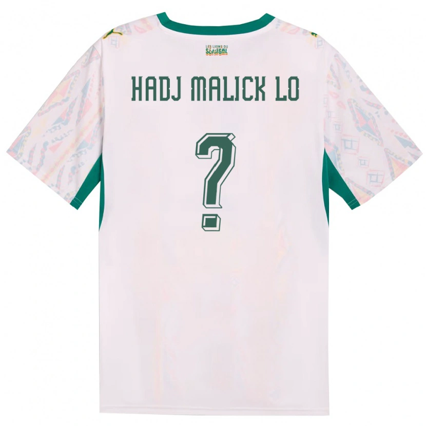 Danxen Pánské Senegal El Hadj Malick Lo #0 Bílá Zelená Žlutá Domů Hráčské Dresy 26-28 Dres