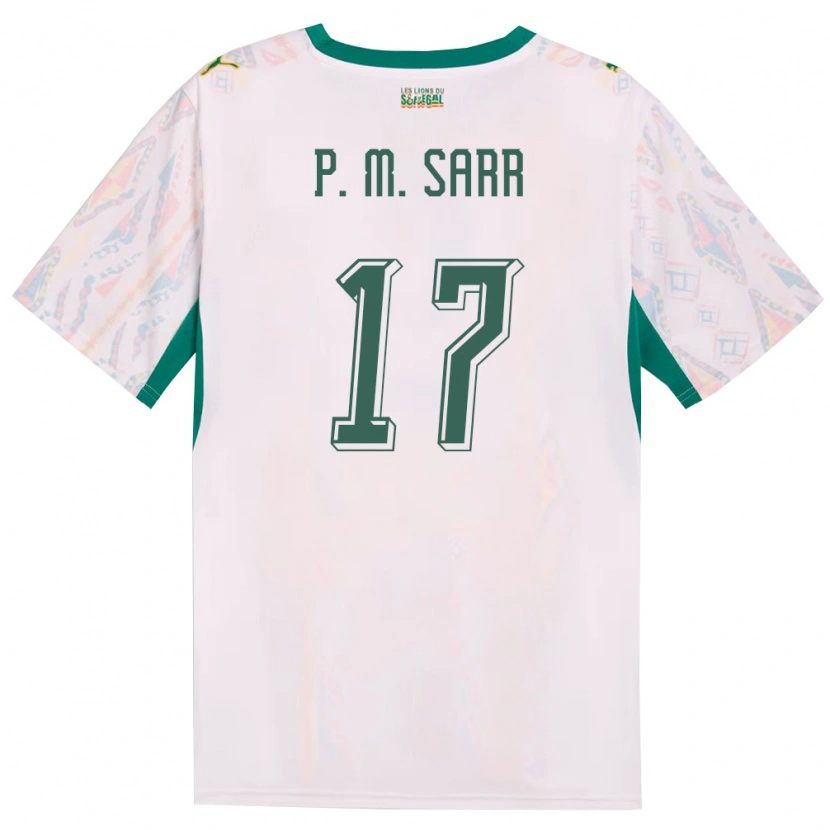 Danxen Pánské Senegal Pape Matar Sarr #17 Bílá Zelená Žlutá Domů Hráčské Dresy 26-28 Dres