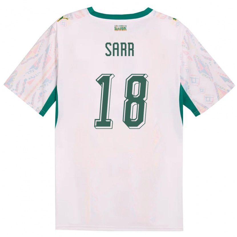 Danxen Pánské Senegal Ismaïla Sarr #18 Bílá Zelená Žlutá Domů Hráčské Dresy 26-28 Dres