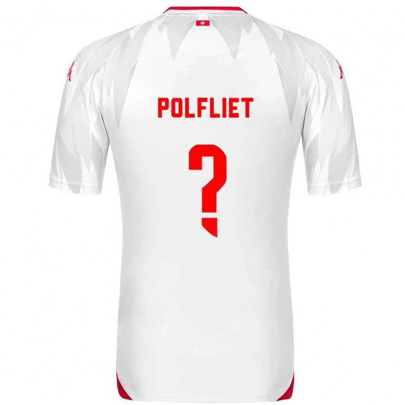 Danxen Pánské Tunisko Rami Polfliet #0 Bílá Červená Domů Hráčské Dresy 26-28 Dres