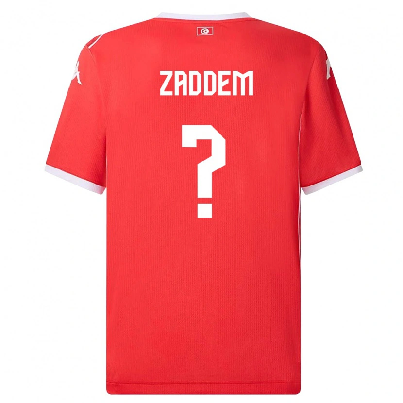 Danxen Pánské Tunisko Mootez Zaddem #0 Červená Bílá Domů Hráčské Dresy 26-28 Dres