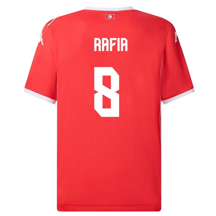 Danxen Pánské Tunisko Hamza Rafia #8 Červená Bílá Domů Hráčské Dresy 26-28 Dres