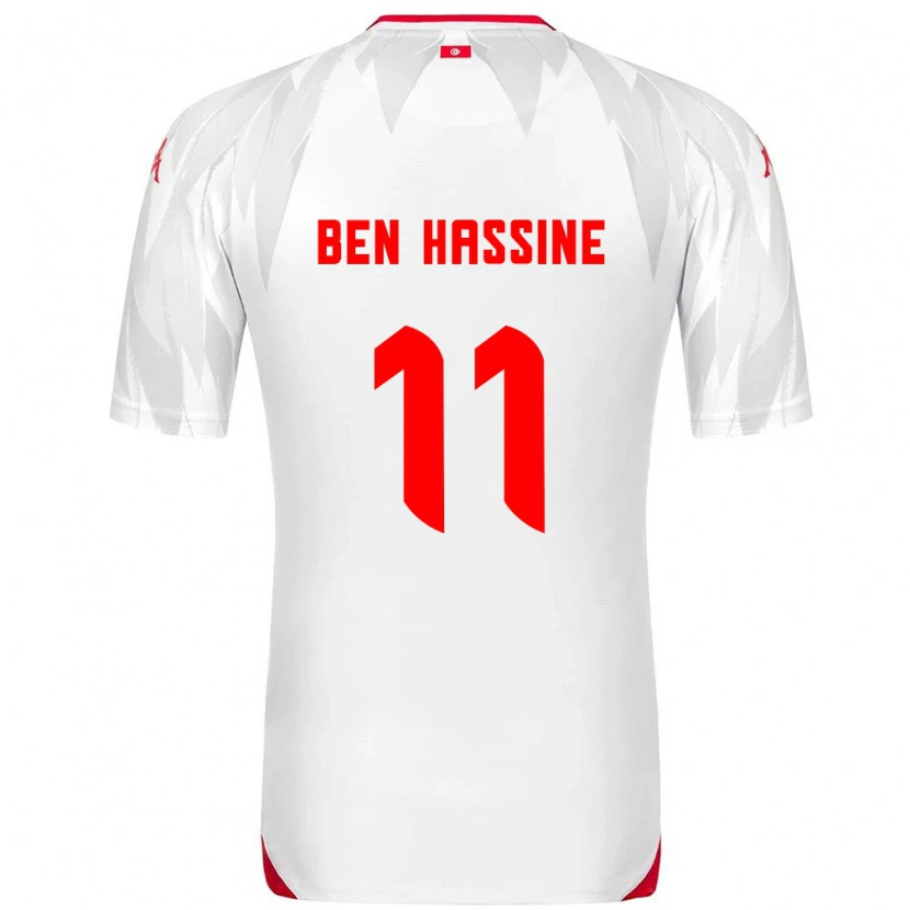 Danxen Pánské Tunisko Othmen Ben Hassine #11 Bílá Červená Domů Hráčské Dresy 26-28 Dres