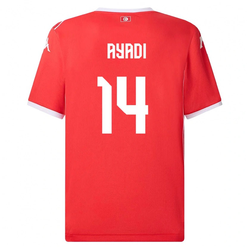 Danxen Pánské Tunisko Ghada Ayadi #14 Červená Bílá Domů Hráčské Dresy 26-28 Dres