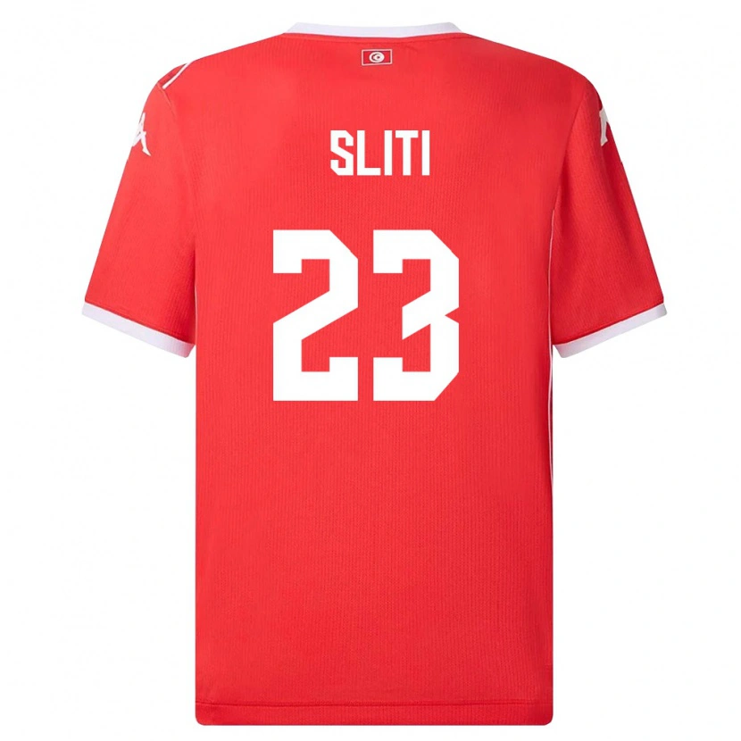 Danxen Pánské Tunisko Naïm Sliti #23 Červená Bílá Domů Hráčské Dresy 26-28 Dres