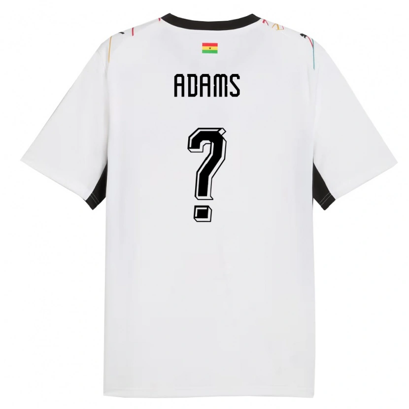 Danxen Pánské Ghana Salim Adams #0 Bílá Černá Žlutá Domů Hráčské Dresy 26-28 Dres