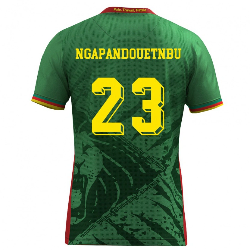 Danxen Pánské Kamerun Simon Ngapandouetnbu #23 Zelená Žlutá Červená Domů Hráčské Dresy 26-28 Dres