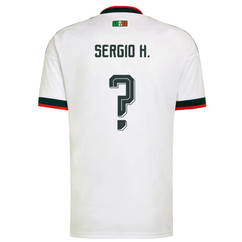 Danxen Pánské Mexiko Sergio Hernández #0 Bílá Vínová Zelená Daleko Hráčské Dresy 26-28 Dres