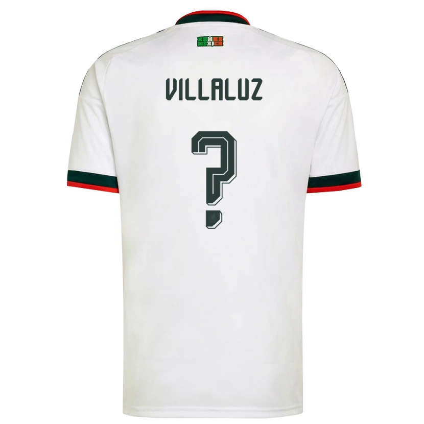 Danxen Pánské Mexiko César Villaluz #0 Bílá Vínová Zelená Daleko Hráčské Dresy 26-28 Dres