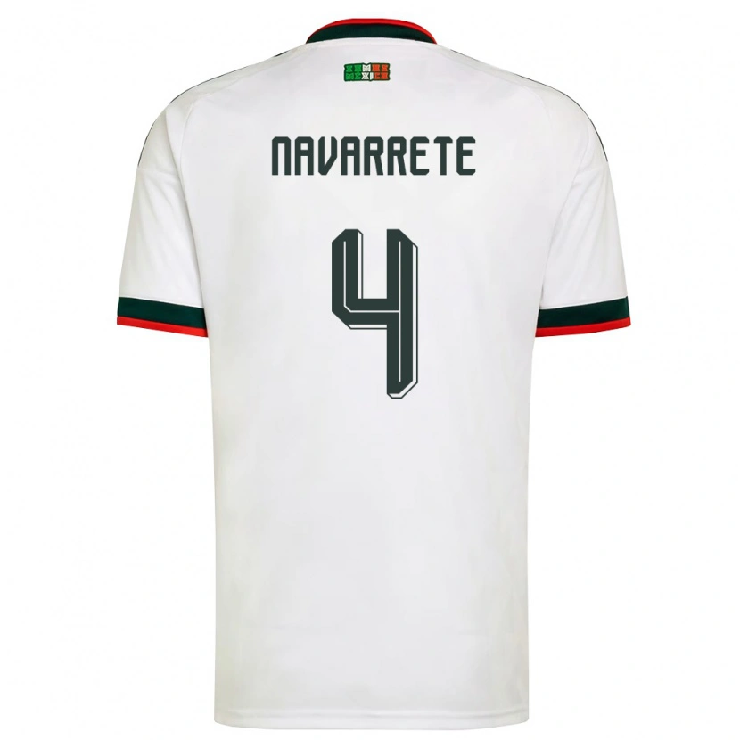 Danxen Pánské Mexiko Luis Navarrete #4 Bílá Vínová Zelená Daleko Hráčské Dresy 26-28 Dres