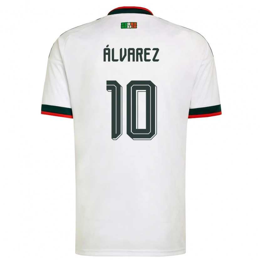 Danxen Pánské Mexiko Efrain Alvarez #10 Bílá Vínová Zelená Daleko Hráčské Dresy 26-28 Dres