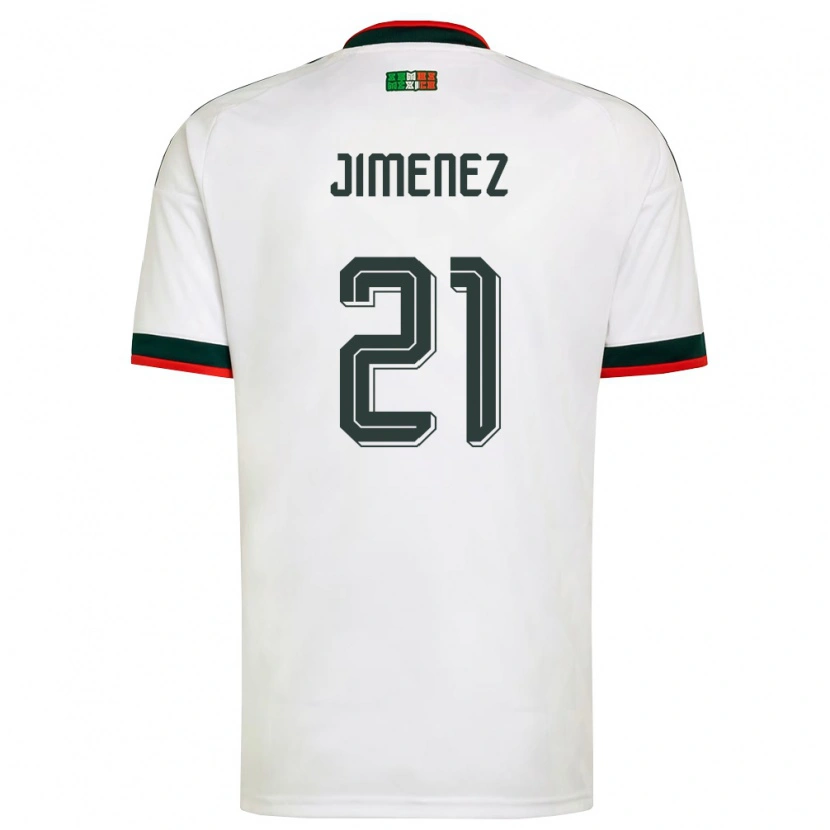 Danxen Pánské Mexiko Tahiel Jiménez #21 Bílá Vínová Zelená Daleko Hráčské Dresy 26-28 Dres