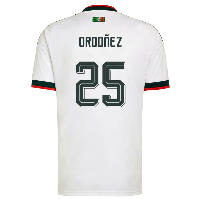 Danxen Pánské Mexiko Diana Ordonez #25 Bílá Vínová Zelená Daleko Hráčské Dresy 26-28 Dres