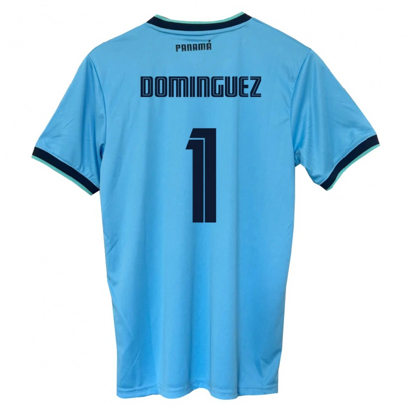 Danxen Pánské Panama Valeska Domínguez #1 Nebeská Modrá Černá Daleko Hráčské Dresy 26-28 Dres