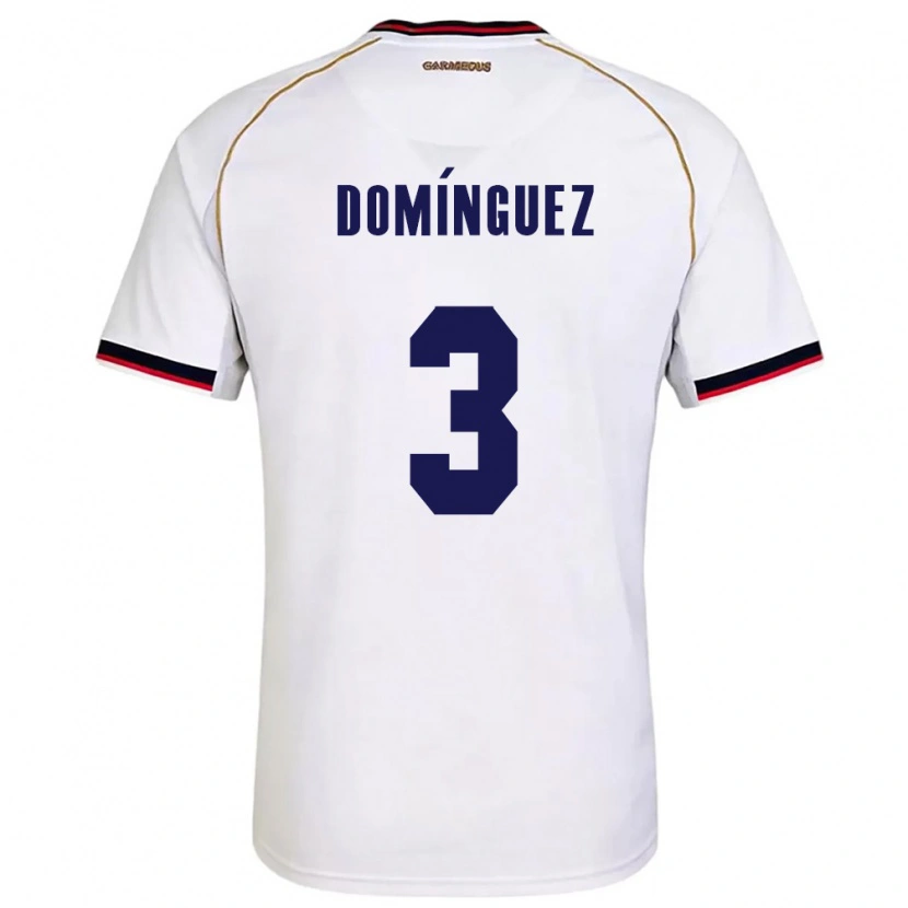 Danxen Pánské Panama Stephen Domínguez #3 Bílá Červená Daleko Hráčské Dresy 26-28 Dres