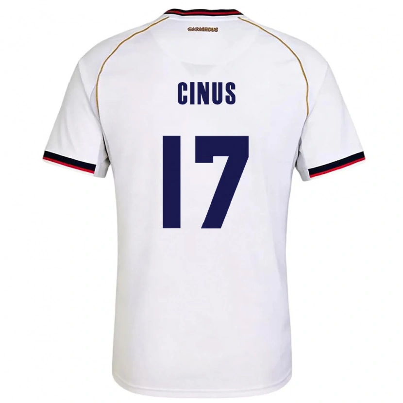 Danxen Pánské Panama Dilan Cinus #17 Bílá Červená Daleko Hráčské Dresy 26-28 Dres