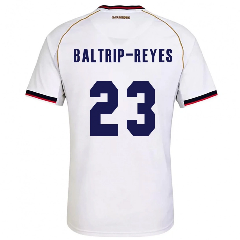 Danxen Pánské Panama Carina Baltrip-Reyes #23 Bílá Červená Daleko Hráčské Dresy 26-28 Dres