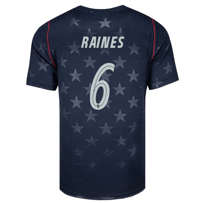Danxen Pánské Spojené Státy Americké Brooklyn Raines #6 Černá Bílá Červená Daleko Hráčské Dresy 26-28 Dres