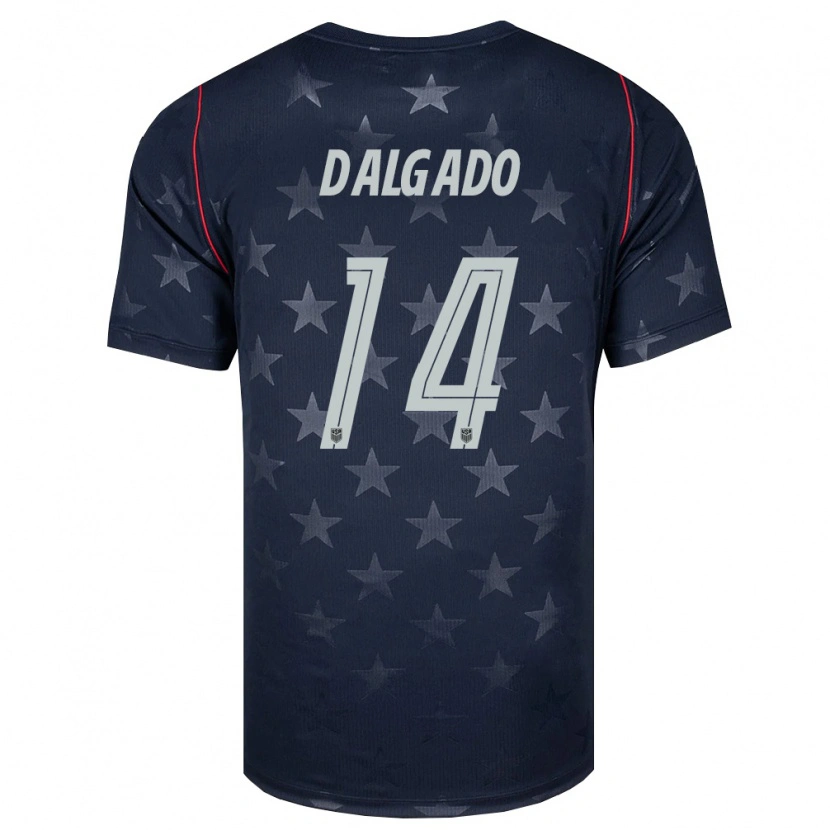 Danxen Pánské Spojené Státy Americké Riley Dalgado #14 Černá Bílá Červená Daleko Hráčské Dresy 26-28 Dres