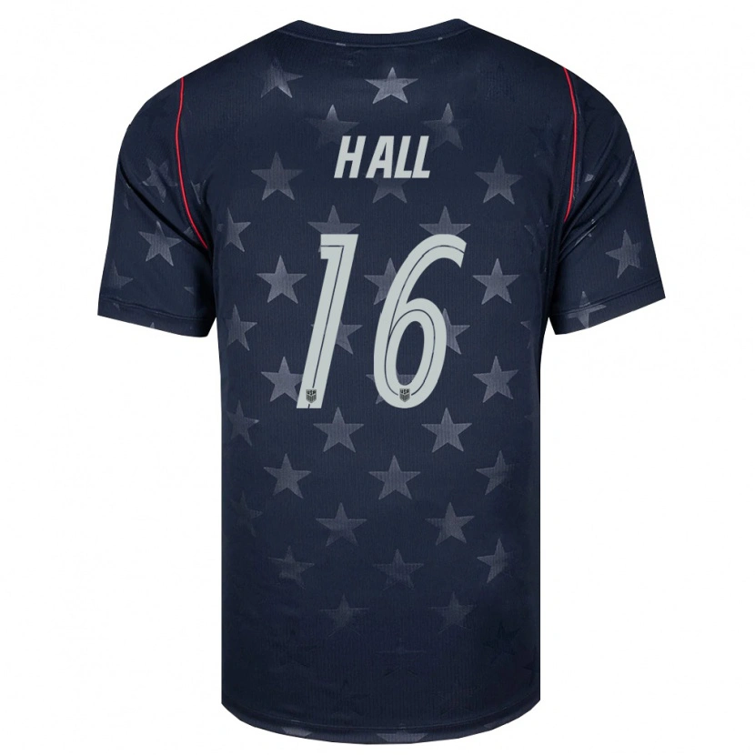 Danxen Pánské Spojené Státy Americké Julian Hall #16 Černá Bílá Červená Daleko Hráčské Dresy 26-28 Dres