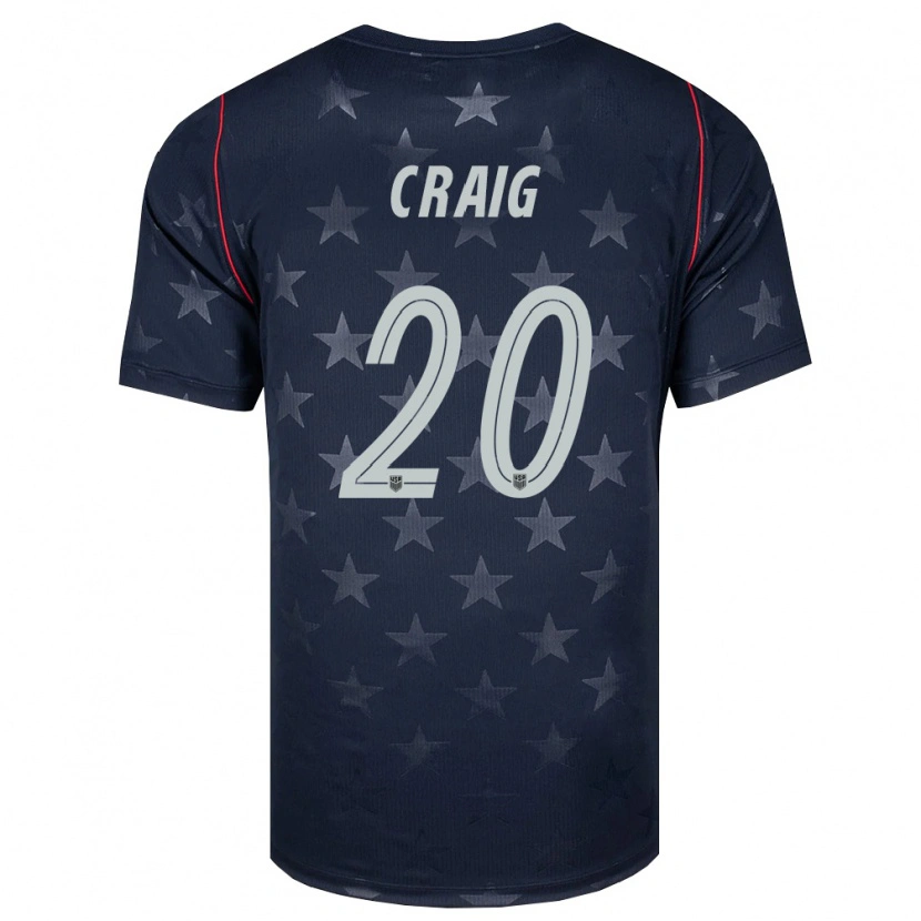 Danxen Pánské Spojené Státy Americké Brandan Craig #20 Černá Bílá Červená Daleko Hráčské Dresy 26-28 Dres