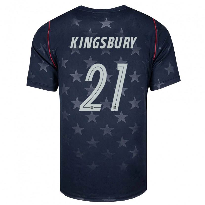 Danxen Pánské Spojené Státy Americké Aubrey Kingsbury #21 Černá Bílá Červená Daleko Hráčské Dresy 26-28 Dres
