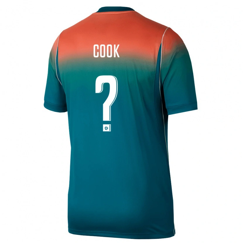 Danxen Pánské Austrálie Robbie Cook #0 Zelená Růžová Daleko Hráčské Dresy 26-28 Dres