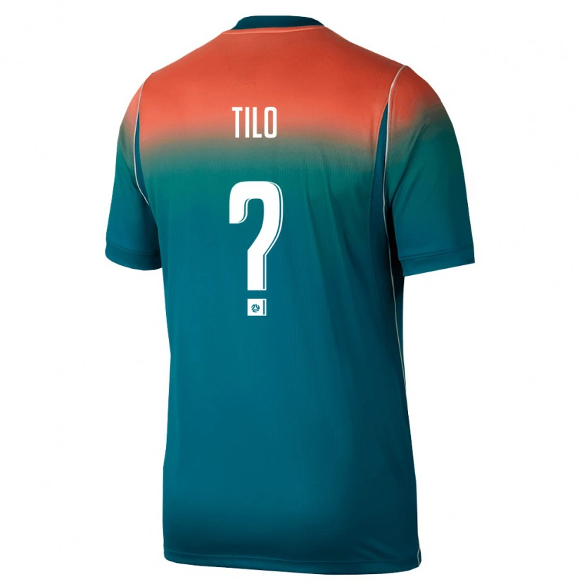 Danxen Pánské Austrálie Gabriel Tilo #0 Zelená Růžová Daleko Hráčské Dresy 26-28 Dres