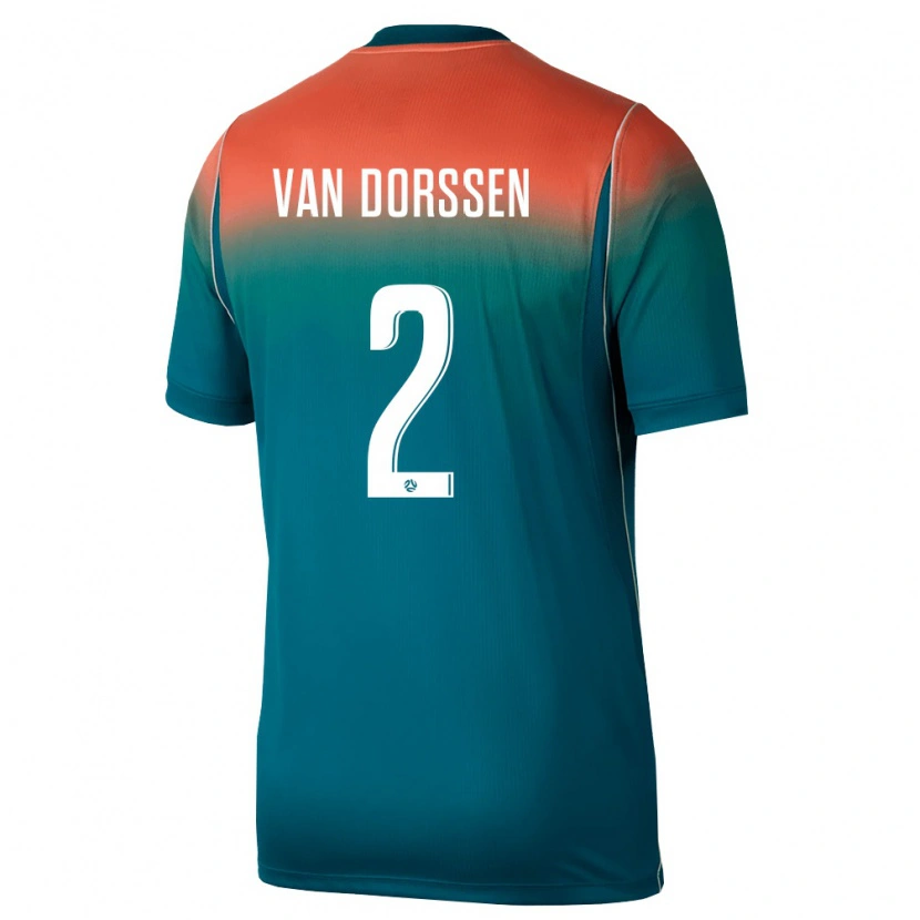 Danxen Pánské Austrálie Ben Van Dorssen #2 Zelená Růžová Daleko Hráčské Dresy 26-28 Dres