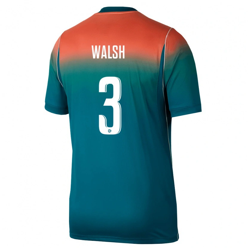 Danxen Pánské Austrálie Daniel Walsh #3 Zelená Růžová Daleko Hráčské Dresy 26-28 Dres