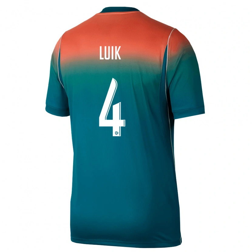 Danxen Pánské Austrálie Aivi Luik #4 Zelená Růžová Daleko Hráčské Dresy 26-28 Dres