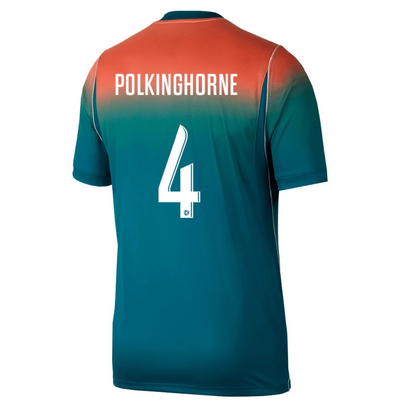 Danxen Pánské Austrálie Clare Polkinghorne #4 Zelená Růžová Daleko Hráčské Dresy 26-28 Dres