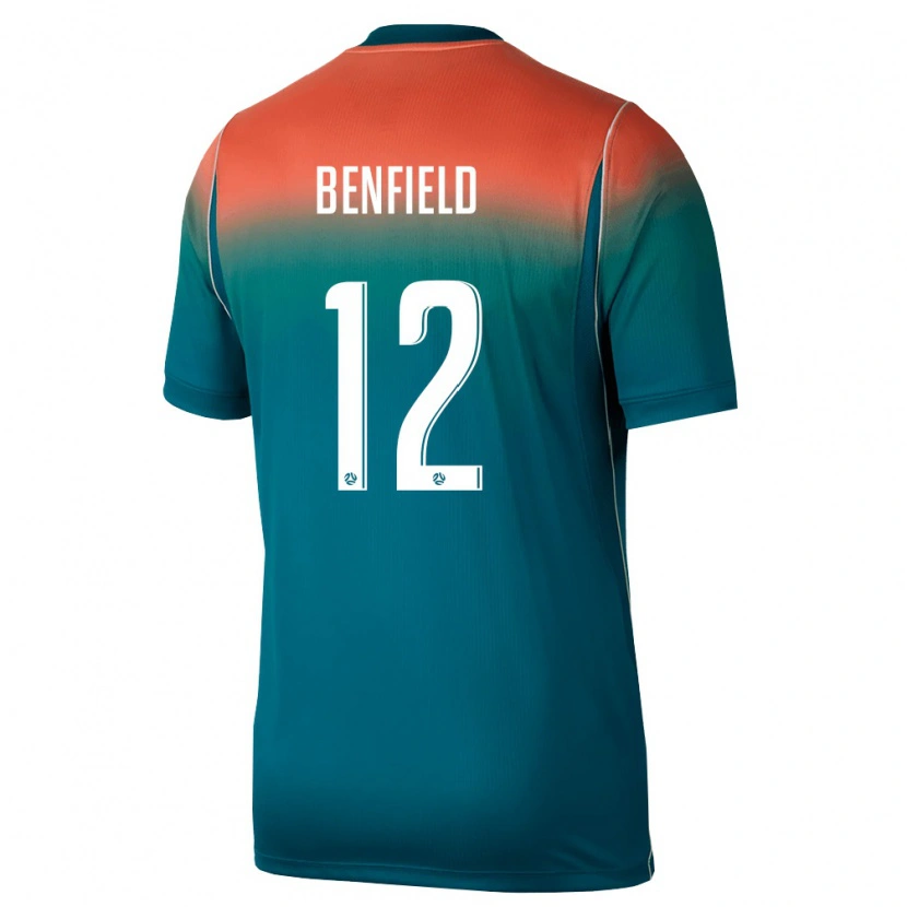 Danxen Pánské Austrálie Jonty Benfield #12 Zelená Růžová Daleko Hráčské Dresy 26-28 Dres
