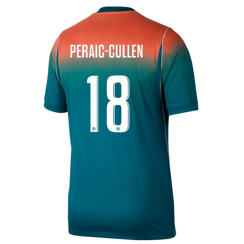 Danxen Pánské Austrálie Dylan Peraić-Cullen #18 Zelená Růžová Daleko Hráčské Dresy 26-28 Dres