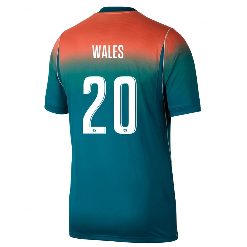 Danxen Pánské Austrálie Lachlan Wales #20 Zelená Růžová Daleko Hráčské Dresy 26-28 Dres