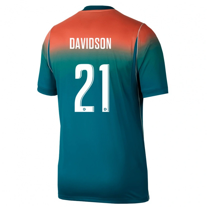 Danxen Pánské Austrálie Jason Davidson #21 Zelená Růžová Daleko Hráčské Dresy 26-28 Dres