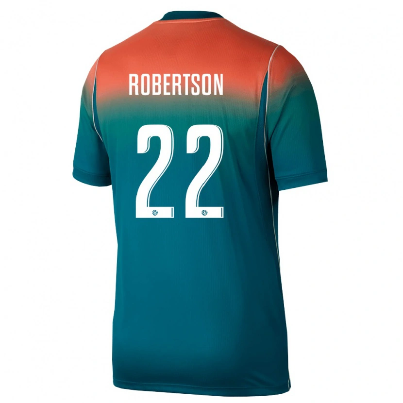 Danxen Pánské Austrálie Alex Robertson #22 Zelená Růžová Daleko Hráčské Dresy 26-28 Dres