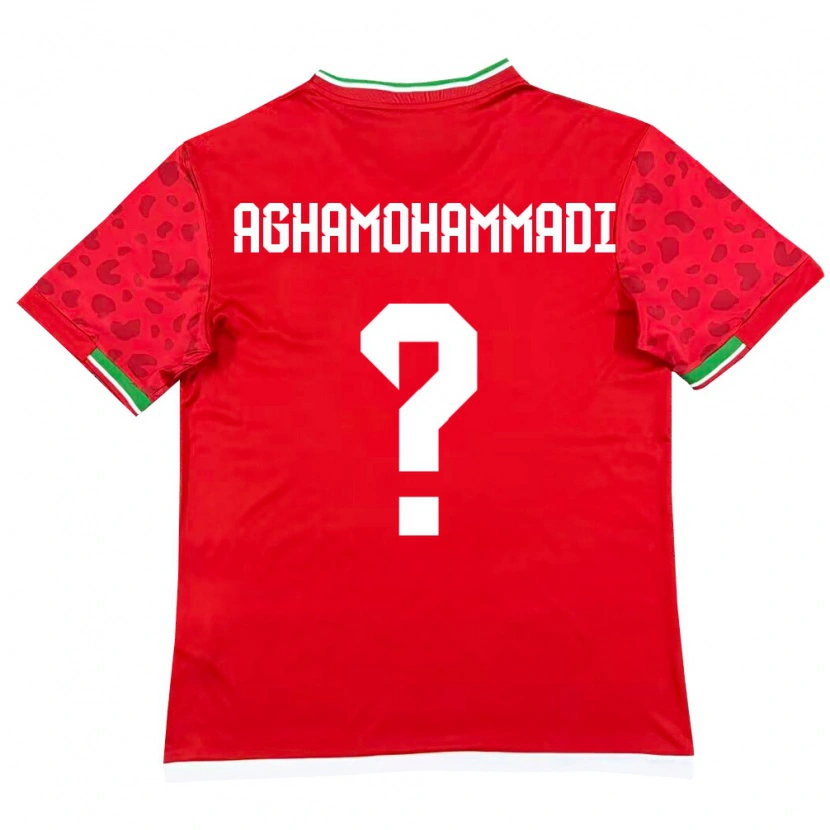 Danxen Pánské Írán Mehrdad Aghamohammadi #0 Červená Bílá Daleko Hráčské Dresy 26-28 Dres