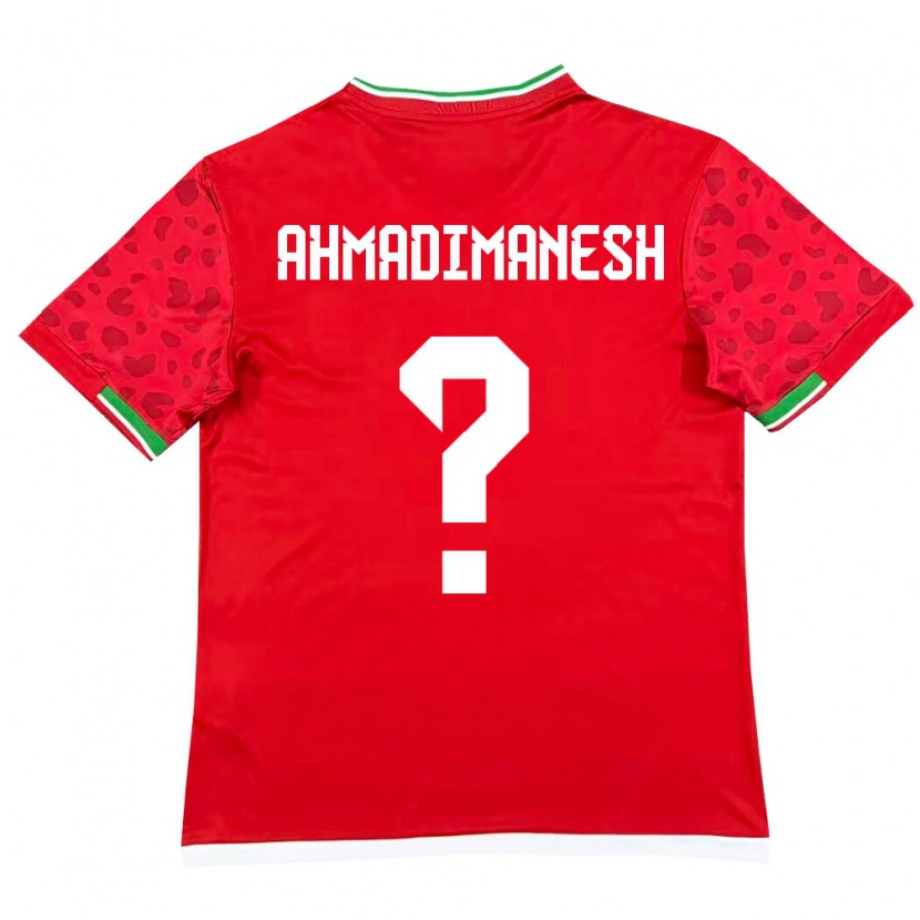 Danxen Pánské Írán Iliya Ahmadimanesh #0 Červená Bílá Daleko Hráčské Dresy 26-28 Dres