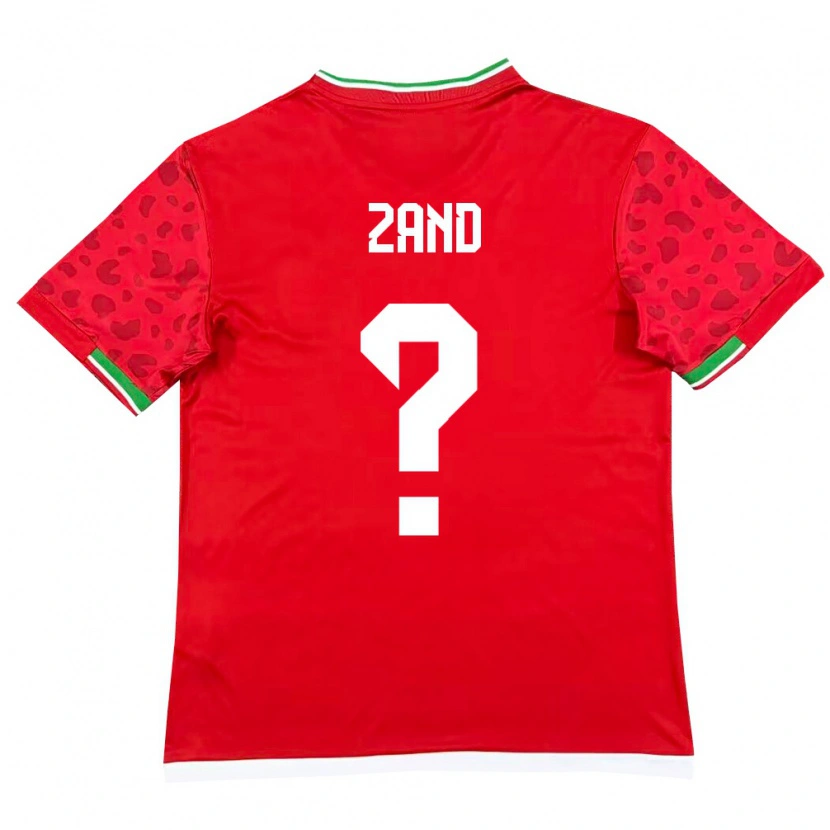 Danxen Pánské Írán Ahoora Zand #0 Červená Bílá Daleko Hráčské Dresy 26-28 Dres