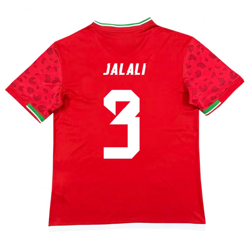 Danxen Pánské Írán Ahmadreza Jalali #3 Červená Bílá Daleko Hráčské Dresy 26-28 Dres