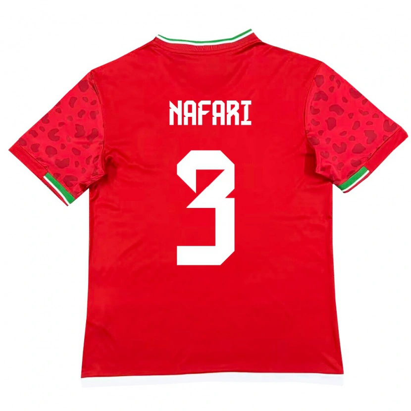 Danxen Pánské Írán Hesam Nafari #3 Červená Bílá Daleko Hráčské Dresy 26-28 Dres
