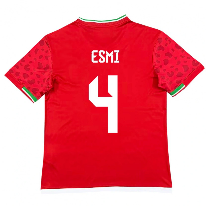 Danxen Pánské Írán Pouya Esmi #4 Červená Bílá Daleko Hráčské Dresy 26-28 Dres