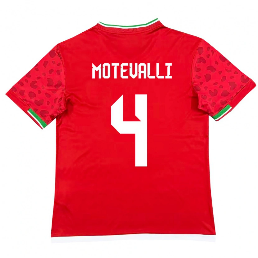 Danxen Pánské Írán Melika Motevalli #4 Červená Bílá Daleko Hráčské Dresy 26-28 Dres