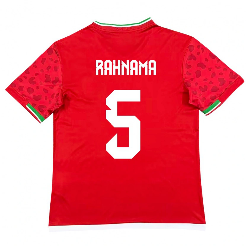 Danxen Pánské Írán Mohammadali Rahnama #5 Červená Bílá Daleko Hráčské Dresy 26-28 Dres