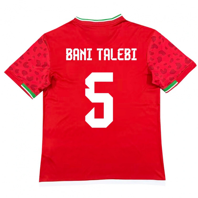 Danxen Pánské Írán Ghazaleh Bani Talebi #5 Červená Bílá Daleko Hráčské Dresy 26-28 Dres