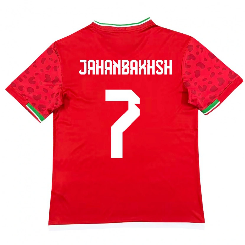 Danxen Pánské Írán Alireza Jahanbakhsh #7 Červená Bílá Daleko Hráčské Dresy 26-28 Dres